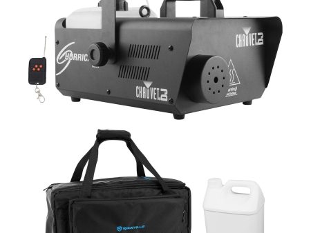 Chauvet DJ H1600 Hurricane 1600 DMX Fog Machine+Remote+Waterproof Carry Bag Case Fashion