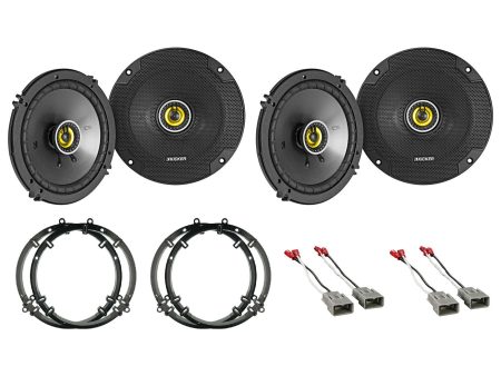 Kicker CSC 6.5  Door+Panel Speaker Replacement kit For 2002-2005 Honda Civic Si Online Sale