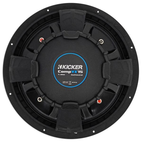 Kicker 44CVX154 Comp VX CVX 15  2000 Watt Car Subwoofer Sub CVX15-4 44CVX15-4 Online Hot Sale