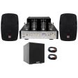 Rockville BluTube Tube Amplifier Home Theater Bluetooth Receiver+8  Speakers+Sub Hot on Sale