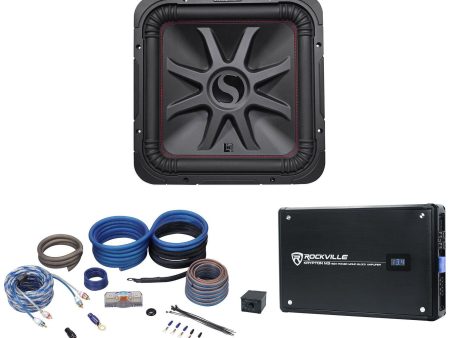 KICKER 45L7R152 15  1800 Watt L7R Car Subwoofer+Mono Amplifier+Amp Kit L7R152 Fashion