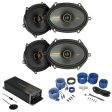 4 Kicker 47KSC6804 KSC680 6X8  Car Speakers+4-Channel Smart Amplifier EQ+Amp Kit For Cheap