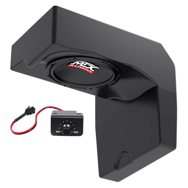 10  500w Powered Under-Seat MTX Subwoofer+Enclosure For 2014-17 Polaris Ranger Sale