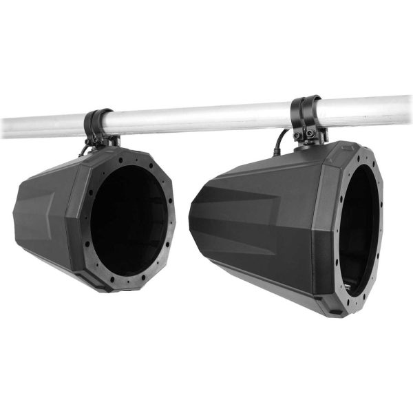 (2) 8  Roll Cage Roll Bar Tower Speaker Pods Enclosures for Arctic Cat Wildcat For Cheap