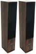 (2) Rockville RockTower 68D Dark Wood Home Audio Tower Speakers Passive 8 Ohm Sale