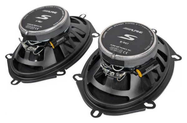 Alpine S 5x7  Front+Rear Speaker Replacement For 2004 Ford F-150 Heritage Online Sale