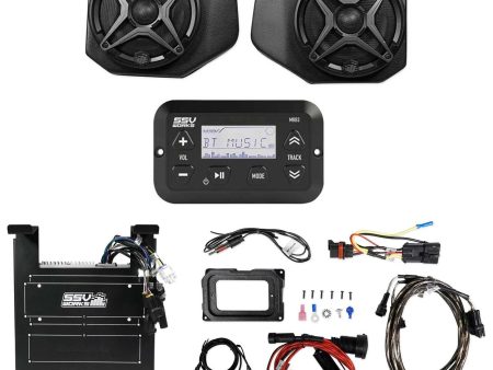 Bluetooth Receiver+6.5  Speakers+Kick Panel Pods for 2018 Polaris Ranger XP1000 Hot on Sale