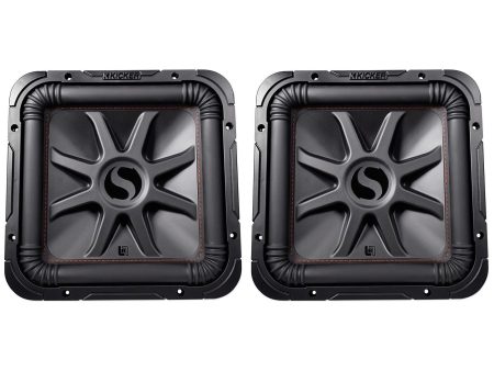 2 KICKER 45L7R122 12  1200w L7R Car Subwoofers, Solo-Baric Subs L7R122 DVC 2-ohm Online now