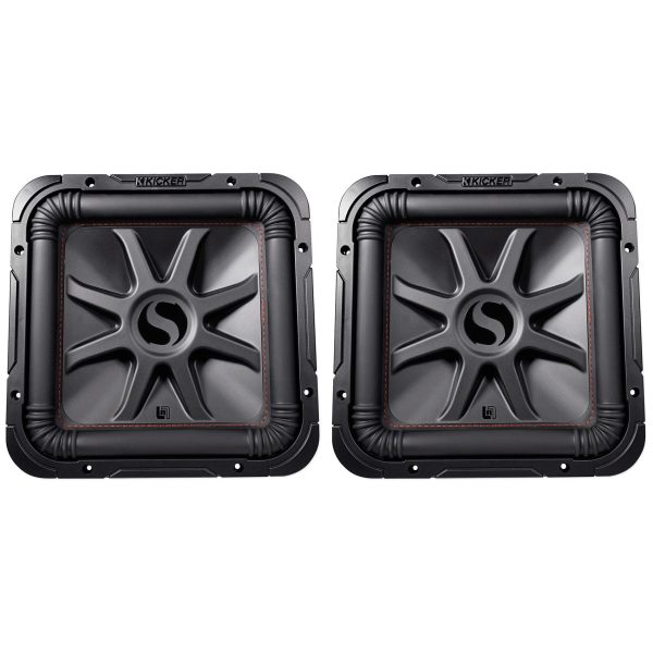 2 KICKER 45L7R122 12  1200w L7R Car Subwoofers, Solo-Baric Subs L7R122 DVC 2-ohm Online now