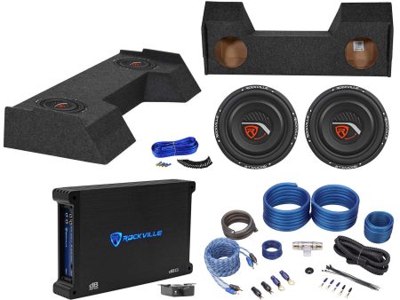 (2) 10  4-Ohm Subwoofers+Amplifier+Sub Box+Wire Kit For 2019 Dodge Ram Crew Cab Discount