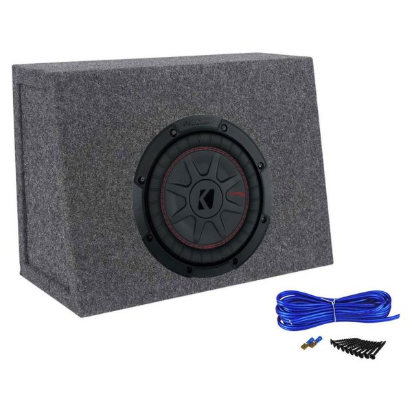 Kicker 48CWRT84 COMPRT8 8  600W DVC 4-Ohm Car Subwoofer+Sealed Sub Box Enclosure Discount