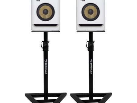 (2) KRK ROKIT RP5 G4 5  Studio Monitor DSP Speakers White Noise Edition+Stands Online Hot Sale