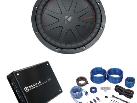 Kicker 48CWR122 COMPR12 1000 Watt 12  Car Subwoofer Sub+Mono Amplifier+Amp Kit For Discount