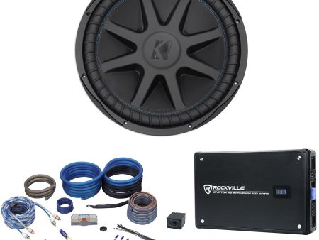 Kicker 44CVX152 Comp VX CVX 15  2000 Watt Car Subwoofer+Mono Amplifier+Amp Kit Online Hot Sale