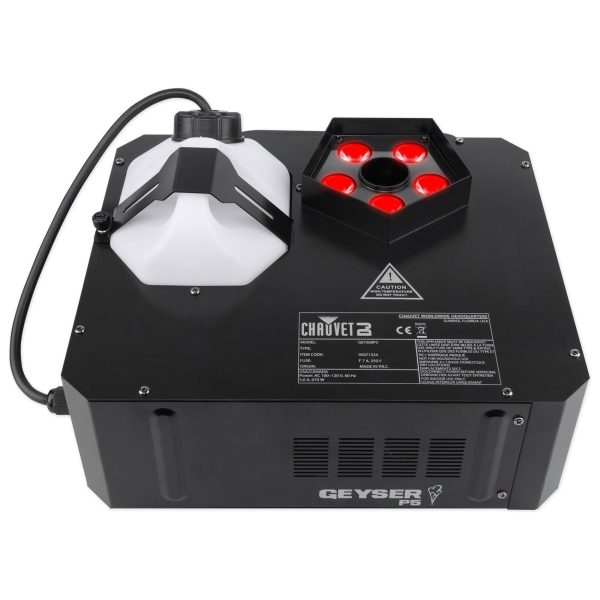 Chauvet DJ GEYSER P5 DMX Fog Machine Fogger, RGBA+UV LED Effects+Wireless Remote Online now