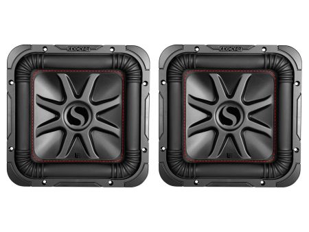 2) KICKER 45L7R102 10  2000w L7R Car Subwoofers Solo-Baric Subs L7R102 DVC 2-Ohm Online Sale