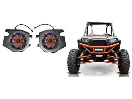 Kicker 6.5  LED Speakers for 2014-18 Polaris RZR 1000 900S Turbo+Speaker Pods For Sale