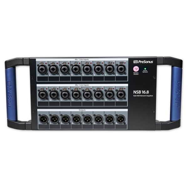 PRESONUS NSB 16.8 16x8 AVB Stagebox w XMAX Preamps + Rugged Steel Enclosure Fashion