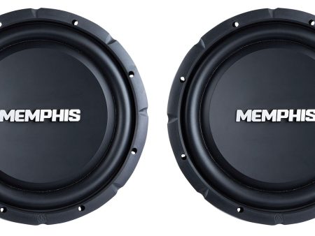 (2) Memphis Audio SRXS1240 12  500 Watt Shallow Mount Car Subwoofers 4 Ohm Subs For Sale