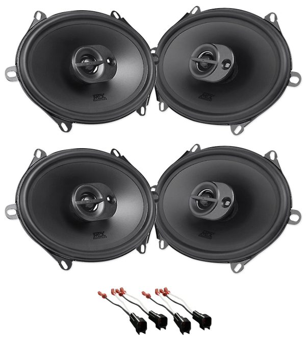 MTX Front+Rear Speaker Replacement Kit For 2008-2010 Ford F-250 350 450 550 For Discount