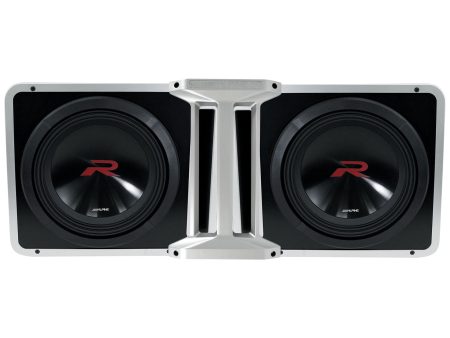 (2) Alpine R2-SB12V Loaded 12  750w R2-W12D4 Subwoofers+Ported Sub Enclosure Box Hot on Sale