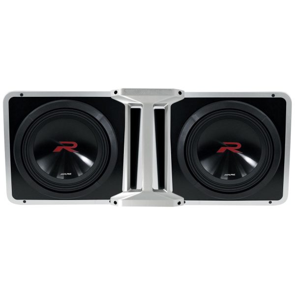 (2) Alpine R2-SB12V Loaded 12  750w R2-W12D4 Subwoofers+Ported Sub Enclosure Box Hot on Sale