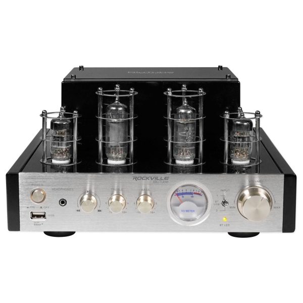 Rockville BluTube Tube Amplifier Home Theater Bluetooth Receiver+8  Speakers+Sub Hot on Sale