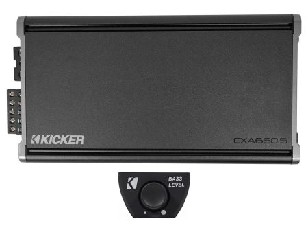 KICKER 46CXA6605 CXA660.5 660 Watt 5-Channel Car Amplifier+Remote Bass Knob Discount