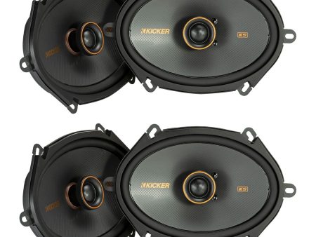 (4) Kicker 47KSC6804 KSC680 6x8  75 Watt 2-Way Car Stereo Speakers KSC68 Online now