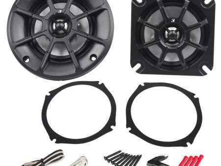 Pair Kicker 40PS42 4  60W 2 Ohm ATV Motorcycle Speakers Fits Honda Goldwing PS4 Hot on Sale