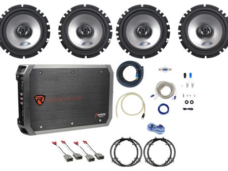 Alpine Type-E 6.5  Factory Speaker Replacement+4-Ch Amp For 2005 Honda Civic SE on Sale