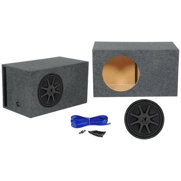 Kicker 44CVX154 15  CVX Comp VX 1000w RMS Car Subwoofer+Vented Sub Box Enclosure For Cheap