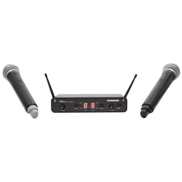 Samson Concert 288 Handheld Wireless Microphone System w 2 Mics+Free Speakers ! Online Sale