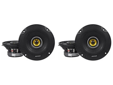 (4) KICKER 46CSC44 4  300 Watt 4-Ohm 2-Way Car Audio Coaxial Speakers CSC44 on Sale