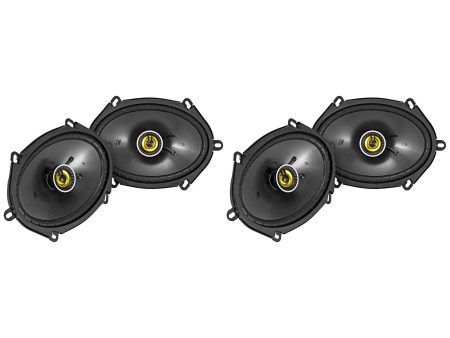 (4) KICKER 46CSC684 CSC68 6 x8  6x8  450 Watt 4-Ohm Car Coaxial Speakers CSC684 For Cheap