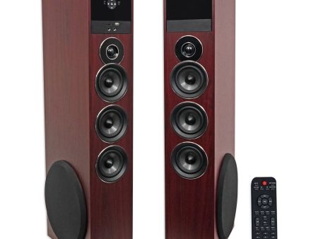 Tower Speaker Home Theater System w Sub For Sony X900F Television TV-Wood Sale