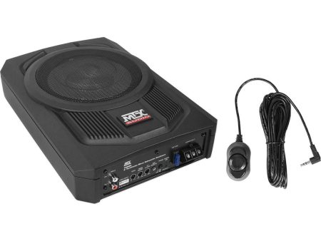 MTX TN8MS 8  200w Slim Under-Seat Active Powered Car Truck Subwoofer Sub+Remote For Sale