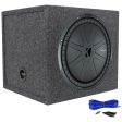 Kicker 48CWR154 COMPR15 15  1600 Watt Car Subwoofer+Sealed Sub Box Enclosure Online now