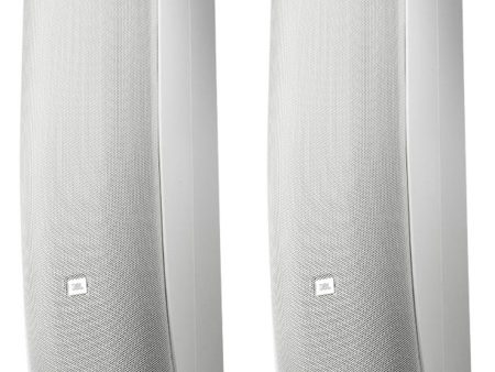 (2) JBL CBT 70J-1-WH 500w Swivel Wall Mount Line Array Column Speakers in White Sale