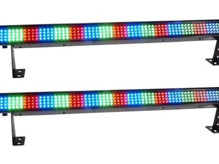 2 Chauvet COLORSTRIP COLOR STRIP DJ DMX LED Wash Lights With Mounting Brackets Discount