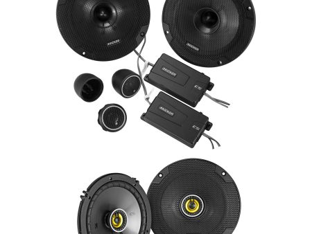 KICKER 46CSS654 6.5  600w Car Audio Component Speakers+2) 46CSC654 6.5  Speakers Online now