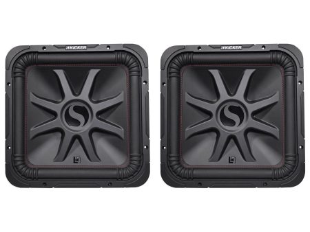 (2) KICKER 45L7R154 15  3600 Watt L7R Car Subwoofers, Solo-Baric Subs L7R154 Fashion