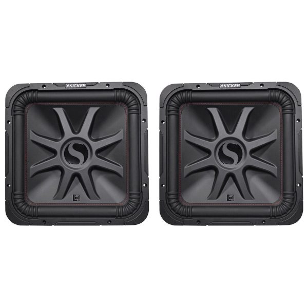 (2) KICKER 45L7R154 15  3600 Watt L7R Car Subwoofers, Solo-Baric Subs L7R154 Fashion