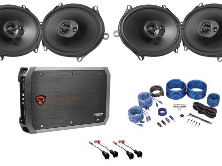 MTX Factory Speaker Replacement Kit+4-Ch Amp For 2007 Ford Mustang For Cheap