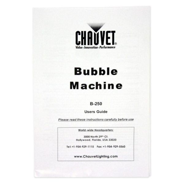 Chauvet DJ B-250 Portable Kids Party Bubble Effect Machine B250 Online Hot Sale