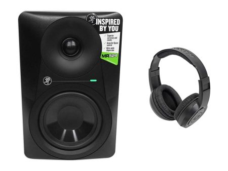 Mackie MR524 5” 50w Powered Studio Monitor Class A B Speaker+Samson Headphones Online