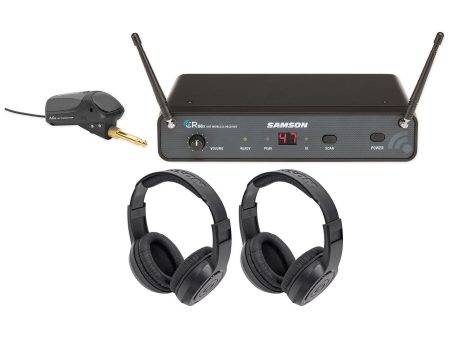 SAMSON AirLine 88 AG8X Wireless Guitar System+Transmitter+(2) Headphones K-Band on Sale