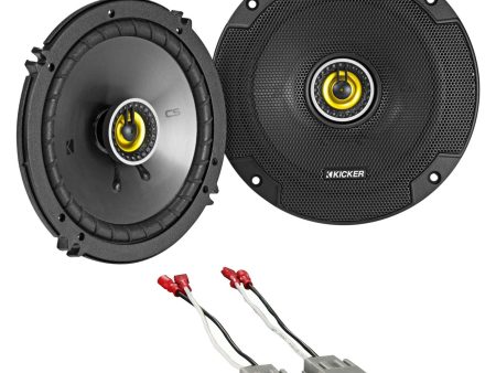 Kicker CSC 6.5  Factory Door Speaker Replacement Kit For 1999-2000 Honda Civic Discount