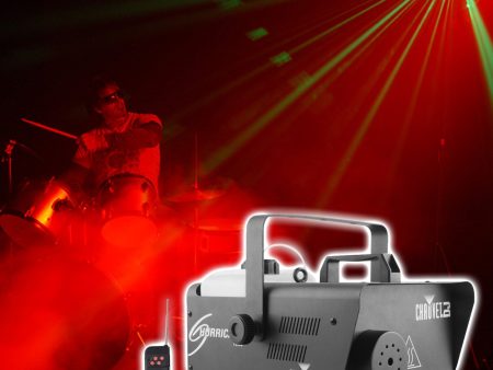 Chauvet DJ H1600 Hurricane 1600 Compact DMX Fog Machine+Remote Timer -25,000 CFM Online Sale