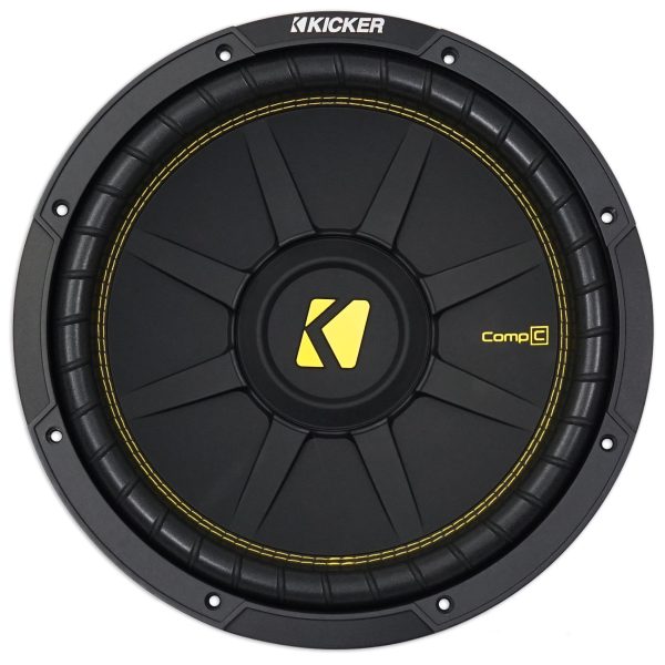 Kicker 44CWCD124 CompC 12  600 Watt Dual 4-Ohm Car Audio Subwoofer Sub CWCD124 Discount